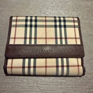 Authentic Burberry Classic Plaid Wallet